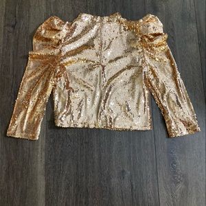 TCEC Gold Sequin Top Large